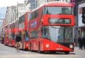 London Red Double decker busses Royalty Free Stock Photo