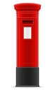 London red mail box vector illustration Royalty Free Stock Photo