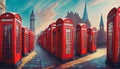 london red telephone booths