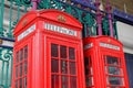 London red telephone booths Royalty Free Stock Photo