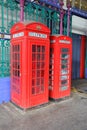 London red telephone booths Royalty Free Stock Photo