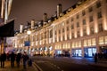 London Regent Street at night Royalty Free Stock Photo