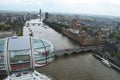 London river seen from london eye