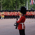 London, Royal Guards at the Trooping of the Colour Royalty Free Stock Photo