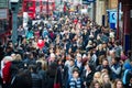 London at rush hour - people going to work Royalty Free Stock Photo