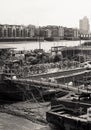 London's Docks in Black and White