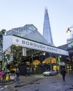 London's Famous Borough Market with the London Shard Royalty Free Stock Photo