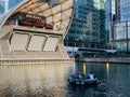 Barbecue boat is the new fun experience for celebrations on Thames river in London England