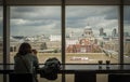 London's panorama from Tate Modern Royalty Free Stock Photo