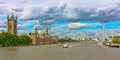 London's River Thames Royalty Free Stock Photo