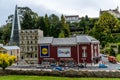 London scene and Castle at Babbacombe model Village