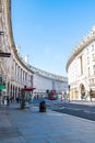 LONDON - SEP 2 2019: Regent\'s street in London, UK. It was named after Prince Regent, completed in 1825. Every building in Regent Royalty Free Stock Photo