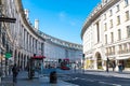 LONDON - SEP 2 2019: Regent\'s street in London, UK. It was named after Prince Regent, completed in 1825. Every building in Regent Royalty Free Stock Photo