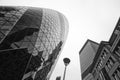 LONDON - SEPTEMBER 21: 30 St Mary Axe, Swiss Re, Gherkin Royalty Free Stock Photo