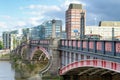 LONDON - SEPTEMBER 25, 2016: Traffic on Lambeth Bridge. The city