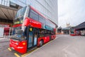 LONDON - SEPTEMBER 28, 2013: View of a London double decker bus