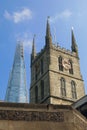 London, Shard and Southwark Cathedral