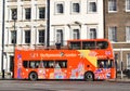London sightseeing bus in city centre. Royalty Free Stock Photo