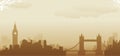 London skyline Royalty Free Stock Photo