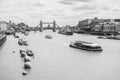 London skyline in black and white Royalty Free Stock Photo