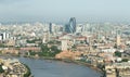 London skyline from Canary Wharf