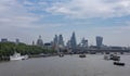 London skyline city view, the River Thames and St Paul`s