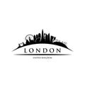 London skyline, England - United Kingdom - vector illustration Royalty Free Stock Photo