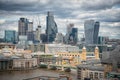 London skyline financial district