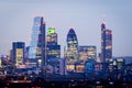 London, skyline from Greenwich Royalty Free Stock Photo