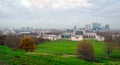 London, skyline from Greenwich Royalty Free Stock Photo