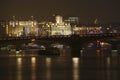 London Skyline, Night Royalty Free Stock Photo