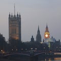 London Skyline, Night Royalty Free Stock Photo