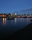 London skyline, night scene Royalty Free Stock Photo