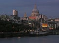 London skyline night view Royalty Free Stock Photo