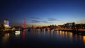 London skyline, night view Royalty Free Stock Photo