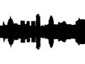 London skyline reflected Royalty Free Stock Photo