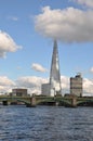 London Skyline on River thames England