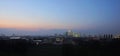 London Skyline seen from Greenwich Park Royalty Free Stock Photo