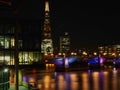 London skyline and Southwark bridge