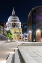 London St paul cathedral sunset Royalty Free Stock Photo