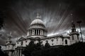 London St Paul Pauls Cathedral in England Royalty Free Stock Photo