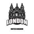 London St Pauls cathedral black and white logo