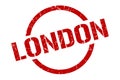 London stamp. London grunge round isolated sign. Royalty Free Stock Photo