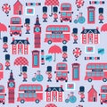 London street childish vector pattern