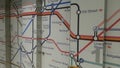 London Subway map Royalty Free Stock Photo