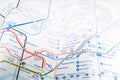 London subway map Royalty Free Stock Photo