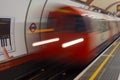 London subway tube train Royalty Free Stock Photo