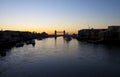 London Sunrise Royalty Free Stock Photo