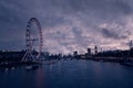 London sunset skyline Bigben and Thames