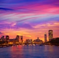 London sunset at Thames river near Big Ben